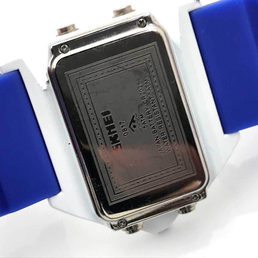 Skmei Men Watch Digital Sport Blue/White Wrist Wat - Picture 11 of 12